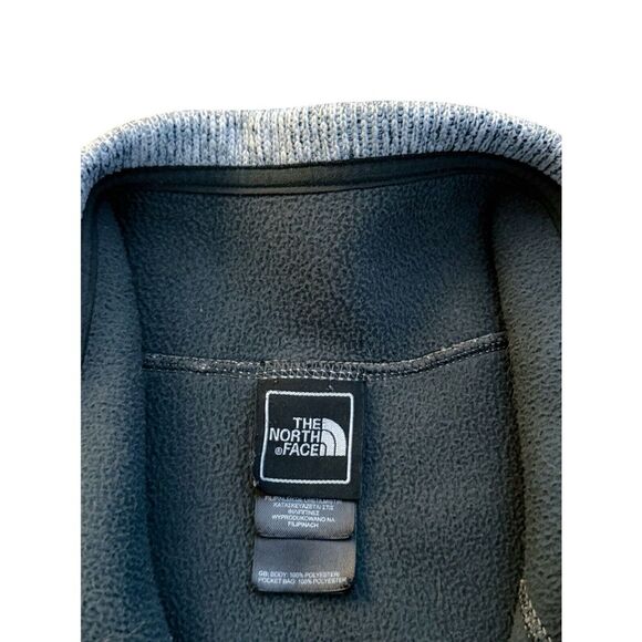 Vintage The North Face Womens Size XL Full Zip Heathered Gray Sweater/Jacket - Picture 3 of 7